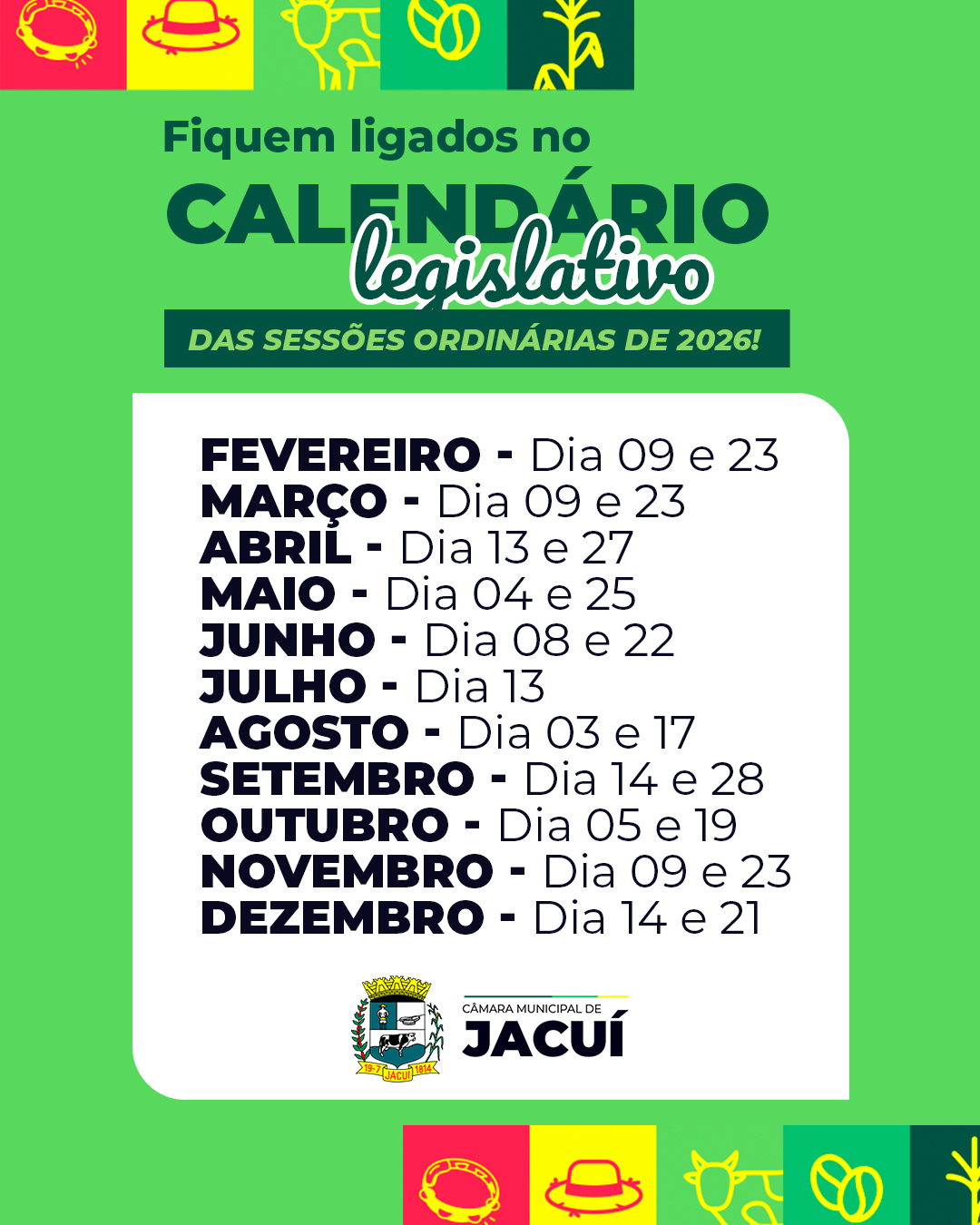 Calendário Legislativo