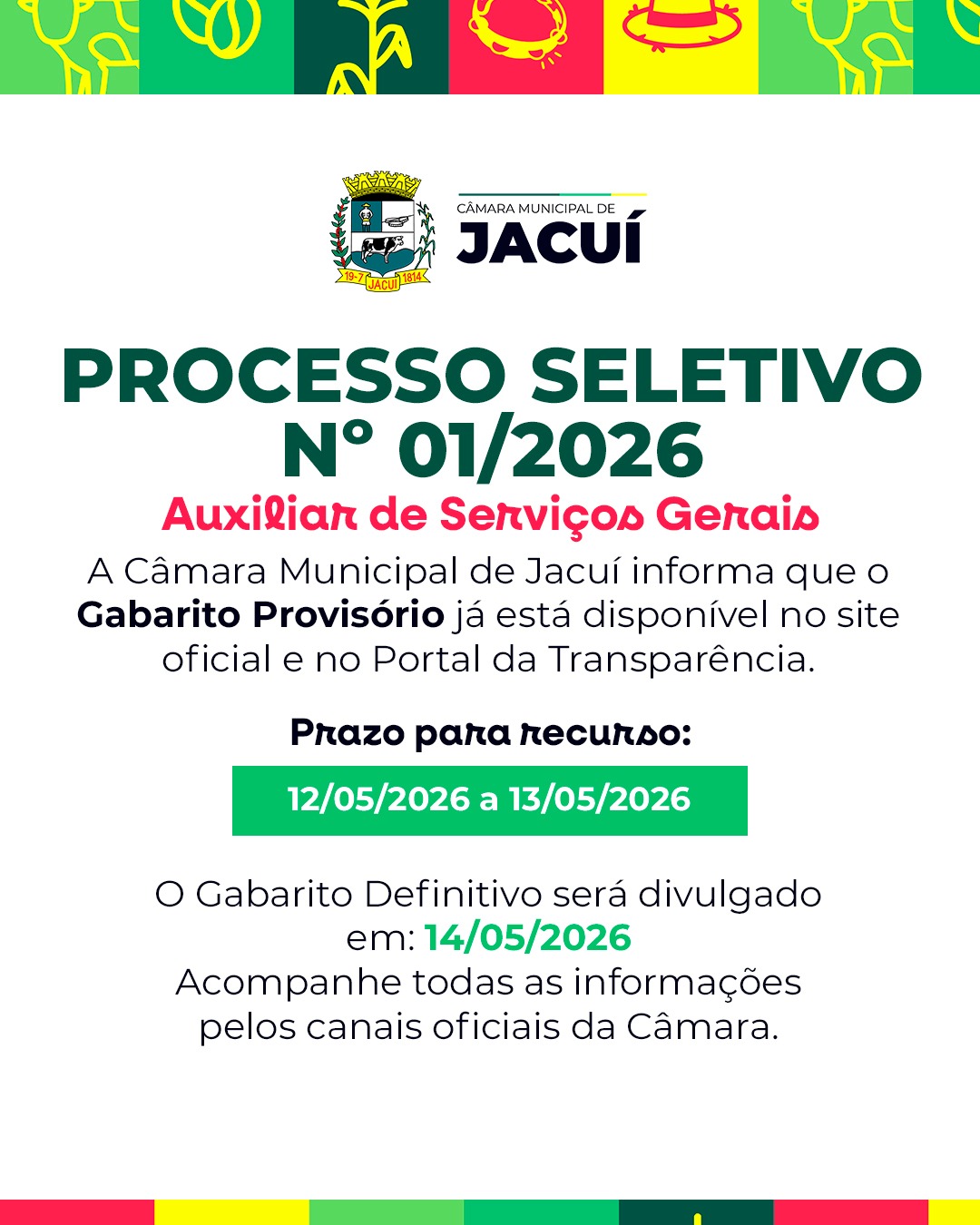 PROCESSO SELETIVO Nº01/2026
