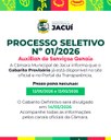 PROCESSO SELETIVO Nº01/2026